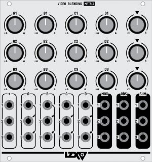 Eurorack Module Video Blending Matrix from LZX Industries