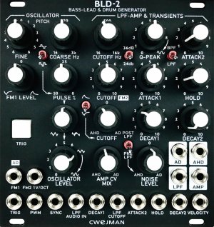 Eurorack Module BLD-2 Battleship Grey from Cwejman