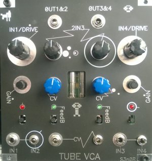 Eurorack Module S3n0Я Tube VCA from S3n0Я