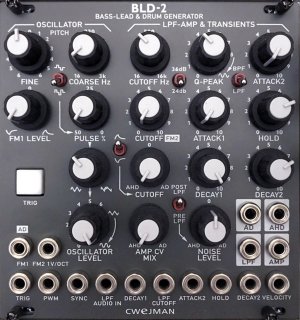 Eurorack Module BLD-2 Battleship Grey from Cwejman