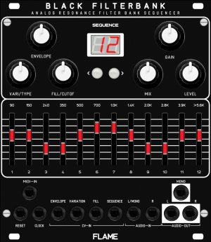 Eurorack Module BLACK FILTERBANK from Flame