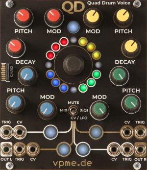 Eurorack Module QD - Quad Drum Voice from vpme.de