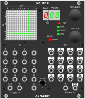 Eurorack Module MATRIX II from Alyseum