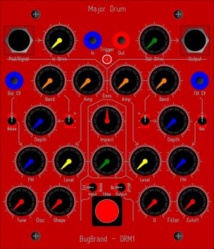 Frac Module DRM1 Major Drum from BugBrand