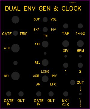 Eurorack Module Dual Envelope & Clock from Other/unknown