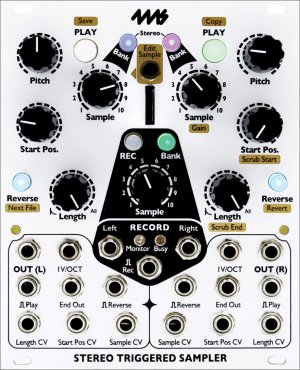 Eurorack Module Stereo Triggered Sampler from 4ms Company