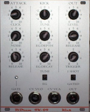 Eurorack Module RiDrum TK-09 Kick from Dijkstar Music