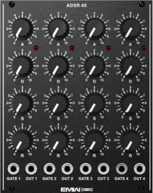 Eurorack Module ADSR 4X from EMW