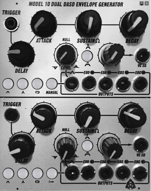 Eurorack Module Model 10 Dual DASD Envelope Generator from Electro-Acoustic Research