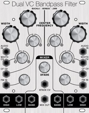 Eurorack Module Dual VC Bandpass Filter from J3RK