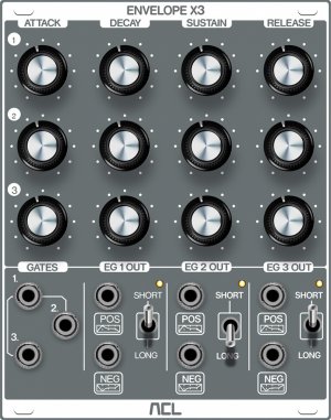 Eurorack Module Envelope X3 v2 from ACL