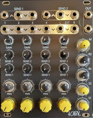 Eurorack Module 4ChanM from NoisyFruitsLab