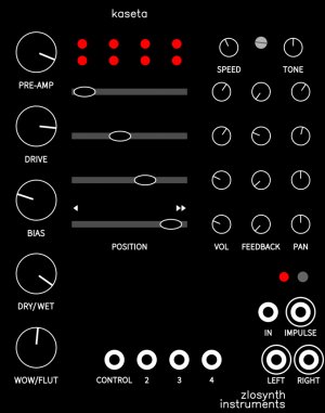 Eurorack Module Kaseta (Black) from Zlosynth Instruments