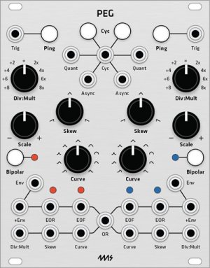 Eurorack Module 4ms PEG (Grayscale alt panel)  from Grayscale