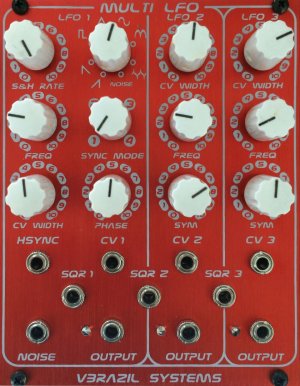 Eurorack Module MultiLFO from VBrazil Systems