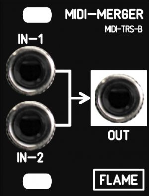 Eurorack Module 1U Midi Merger from Flame