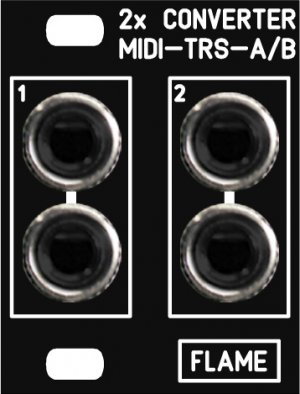 Eurorack Module Midi A B Converter from Flame