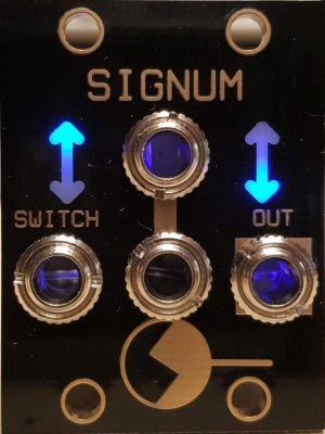 Eurorack Module 1U Signum (black panel) from Nonlinearcircuits