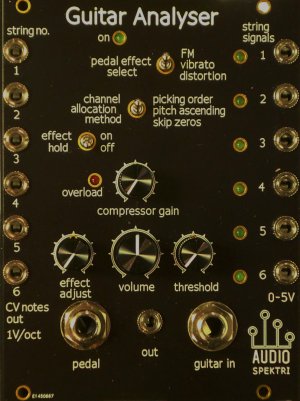 Eurorack Module Guitar Analyser from Audiospektri