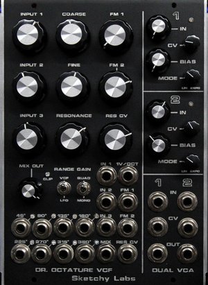 MU Module Sketchy Labs - Dr. Octature VCF + 3-Input Mixer + μVCA from Other/unknown