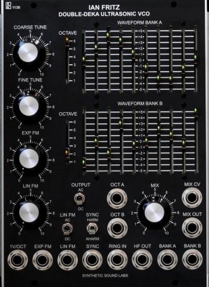 MU Module Double-Deka Ultrasonic VCO - Model 1130 from Synthetic Sound Labs