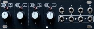 Eurorack Module Quadratt 1U - Black Panel from Mörk Modules