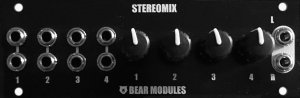 Eurorack Module STEREO MIX 1U from BearModules