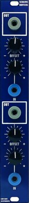 Serge Module Scaling Buffers from Low-Gain Electronics