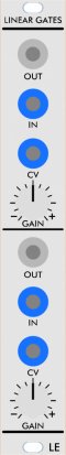 Serge Module Linear Gates from Low-Gain Electronics