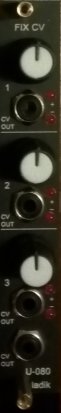 Eurorack Module U-080 Fix CV (Custom Black Panel) from Ladik