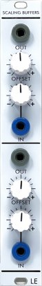 Serge Module Scaling Buffers from Low-Gain Electronics