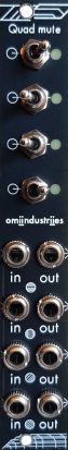 Eurorack Module Quad Mute from Omiindustriies