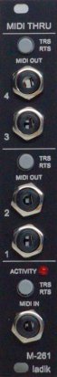 Eurorack Module M-261 MIDI Thru from Ladik