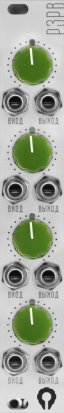 Eurorack Module "РЗРВ" aluminium green knobs from Paratek