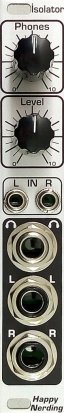 Eurorack Module Isolator (2022) silver from Happy Nerding