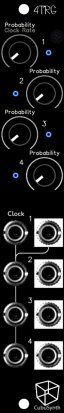 Eurorack Module 4TRG from CubuSynth