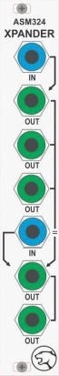 Eurorack Module ASM324 - Xpander (blue-green) from Elby Designs