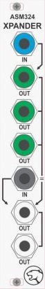 Eurorack Module ASM324 - Xpander (blue-green/black-white) from Elby Designs