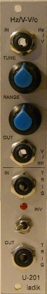 Eurorack Module U-201 Hz/V to V/oct converter from Ladik