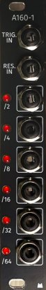 Eurorack Module A-160-1 Clock Div - Black Panel from Mörk Modules