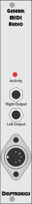 Eurorack Module General MIDI Audio Module from Delptronics