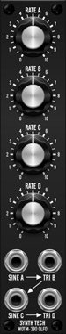 MOTM Module MOTM 380 Quad LFO from Synthesis Technology