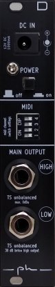 Eurorack Module Model D MAIN PCB extension 3U from ph modular