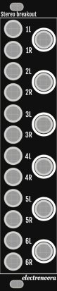 Eurorack Module Stereo breakout from Other/unknown