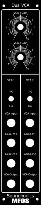 MOTM Module MFOS Dual VCA from Soundtronics