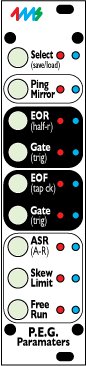 Eurorack Module PEGPC: PEG Parameter Controller from 4ms Company