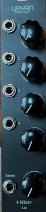 Eurorack Module Uryan Modular 4 Mixer Lin from Other/unknown