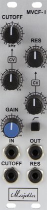 Eurorack Module MVCF-I: 12dB/oct VCF from Majella Audio