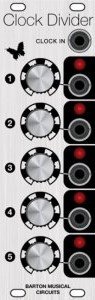 Eurorack Module BMC004 5X Clock Divider - synthCube from synthCube