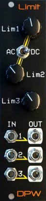 Eurorack Module Limit L-1, Triple Limiter from DPW Design